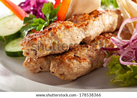Chicken Kebab with Tartar Sauce