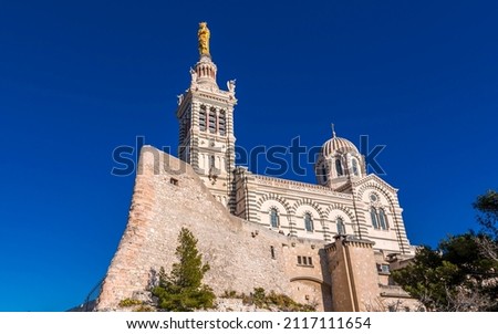 Similar – Image, Stock Photo Marseille / Statue in Parc Longchamps in the evening
