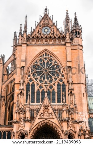 Similar – Image, Stock Photo Cathedral of Metz in rainy weather