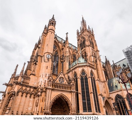 Similar – Image, Stock Photo Cathedral of Metz in rainy weather