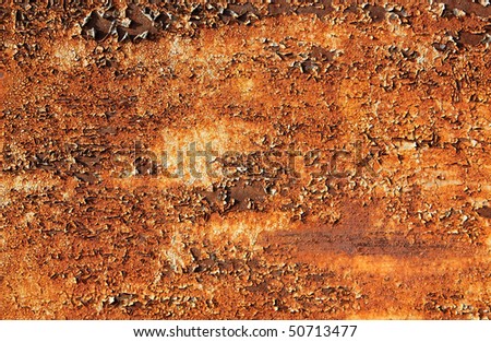 An abstract piece of rusty metal, corrosion