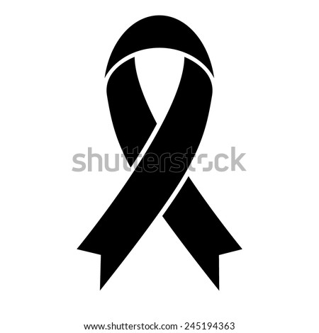 Black awareness ribbon