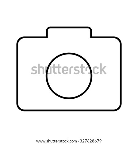 Vector Camera Line Icon - 327628679 : Shutterstock