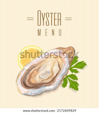 Similar – Image, Stock Photo Fresh oysters with lemons in restaurant