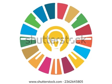 The Global Goals Sustainability Development 7 Seven Affordable Clean Energy Multicolor
