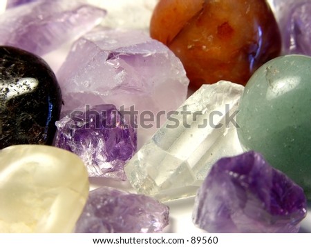 Rocks and crystal