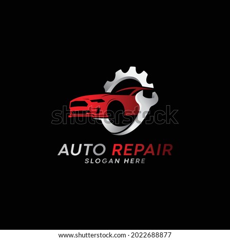 Auto repair car service logo