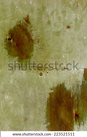 Industrial rusty metal background texture with flaking and peeling paint