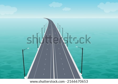 Bangladesh Padma Bridge Illustration free vector