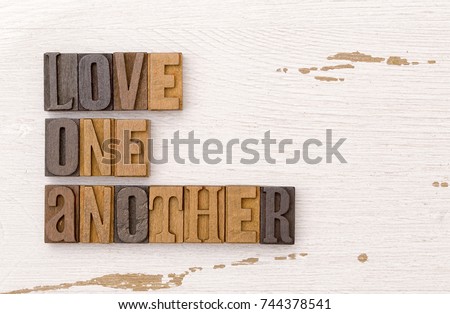 Love One Another Stock foto © 