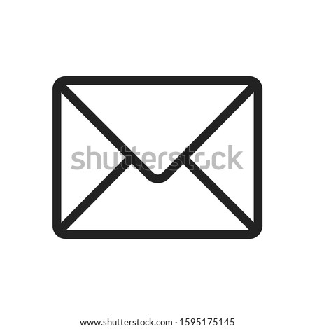 email icon. Vector symbol in trendy flat style on white background.vector illustration
