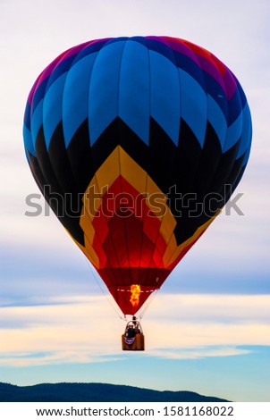 One hot air balloon in sky Stock fotó © 