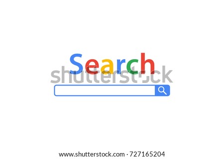 Search bar vector element design of search boxes ui template isolated on white background