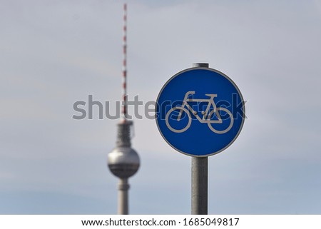 Similar – Image, Stock Photo Traffic in Berlin: bicycle street
