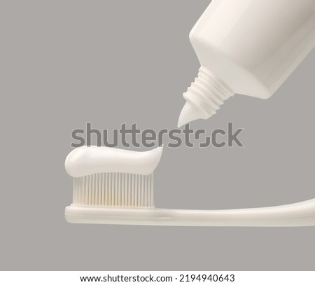 Similar – Image, Stock Photo Toothbrush with toothpaste