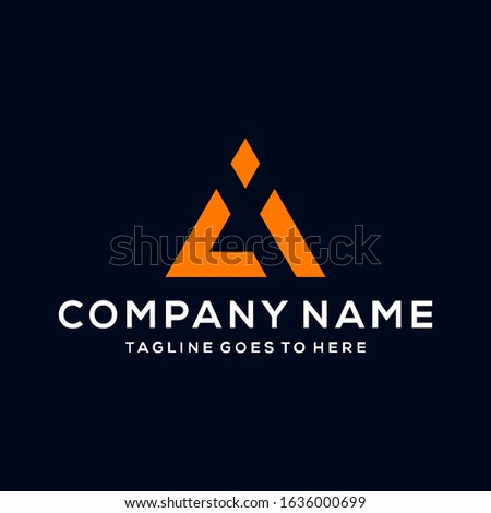 Creative modern Minimalist Letter CI logo icon design template elements Stock fotó © 