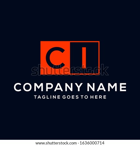 Creative modern Minimalist Letter CI logo icon design template elements Stock fotó © 
