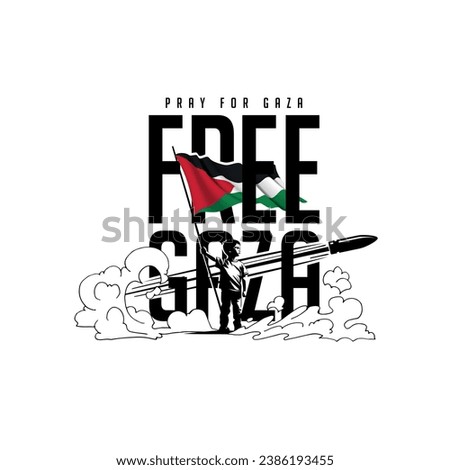 Free Gaza removable design commemorating Palestine Gaza starting on October 7, 2023