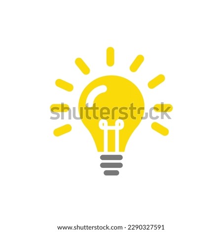  Light bulb is full of ideas And creative thinking, analytical thinking for processing. Light bulb icon vector. ideas symbol illustration.