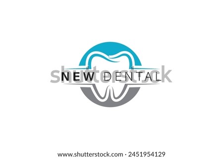 Modern and elegant dentist logo. Dental logo design vector.