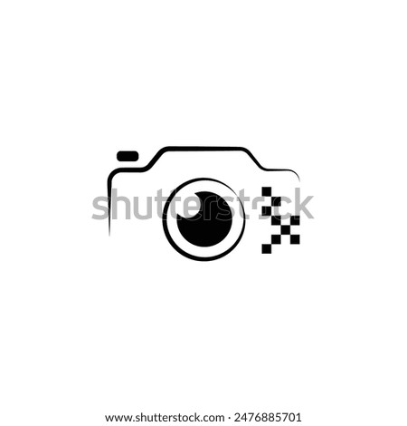 Simple Camera icon, camera logo, photography logo vector.