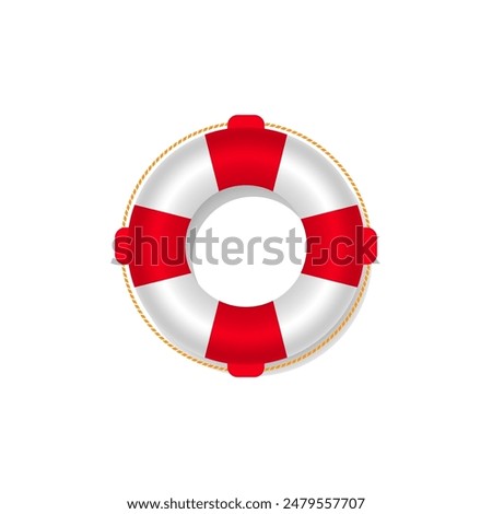 Red and white Help icon, Lifebuoy icon vector, lifesaver, lifeguard icon vector illustration.