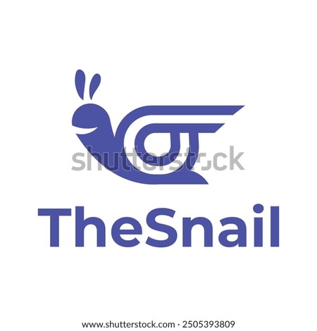 the snail minimalist logo design