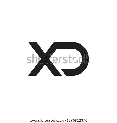 xd letter simple for logo company. a modern vector design