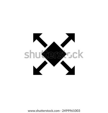 Size icon vector design trendy