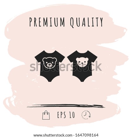 Baby rompers icon. Graphic elements for your design