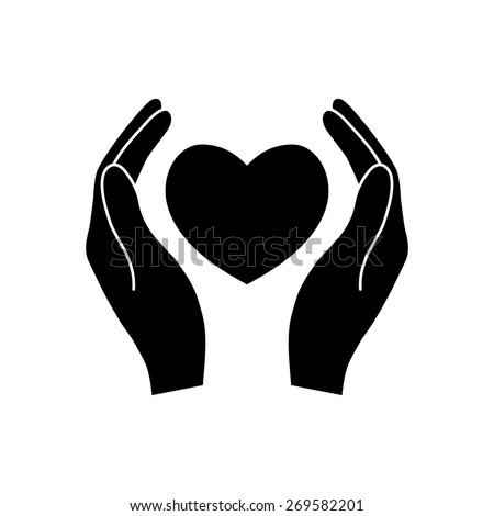 Hands Holding Heart Stock Vector 269582201 : Shutterstock