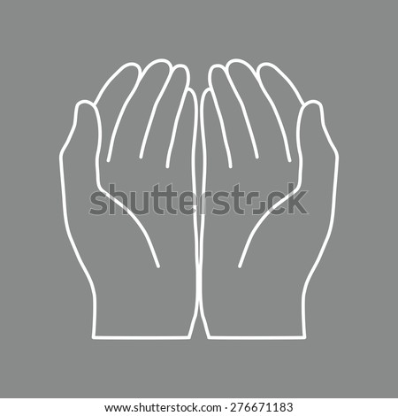 Open Hands Icon Stock Vector Illustration 276671183 : Shutterstock