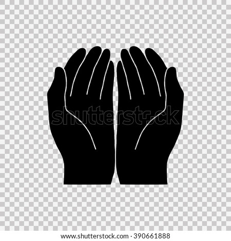 Vector Images, Illustrations and Cliparts: Open hands icon. | Hqvectors.com