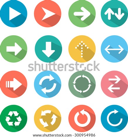 Arrow sign flat icon