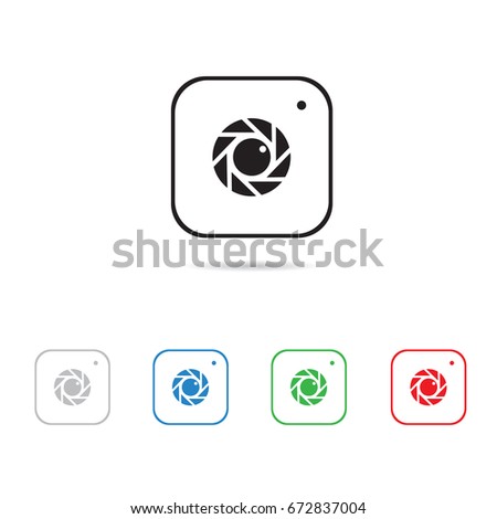 Camera icon for mobile phone