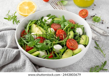 Similar – Image, Stock Photo Delicious vegetarian dish with assorted vegetables and mushrooms