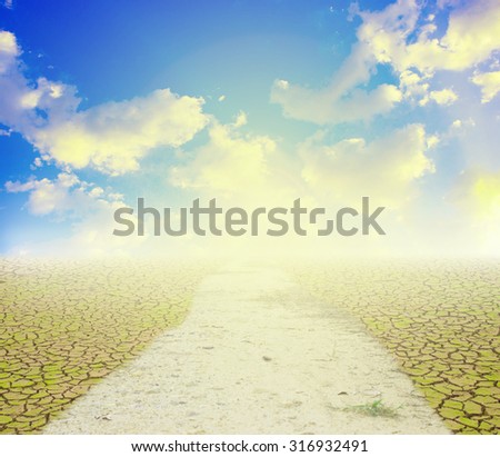 Path of Hope,Destinations Success with nature abstract background