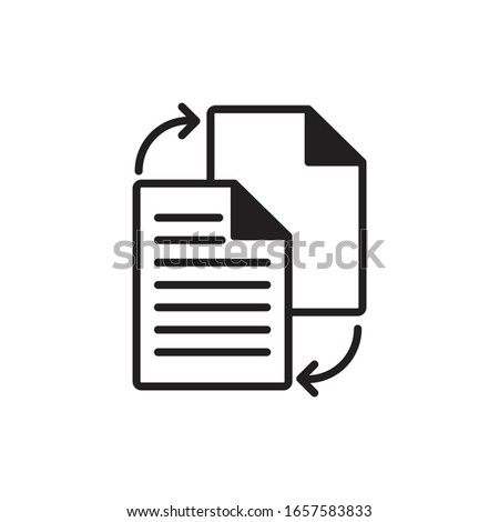 paper document black icon vector illustration