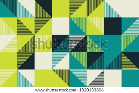 Seamless geometric pattern with simple repetitive geometrical forms. Abstract vector graphics design of basic geometrical elements. Useful for web design, textile print, wallpaper, wrapping paper.