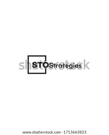 Creative STO strategies logo template, vector logo for inspirations 