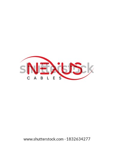 Abstract Nexus Cables logo template, Vector logo for business and company identity 