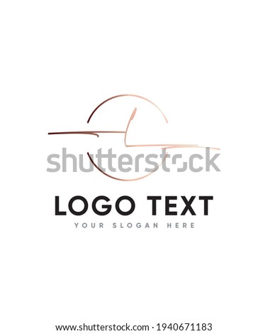 A clean lovely flow and smooth vibe stylish letter type L logo template, Vector logo for business and company identity Stock fotó © 