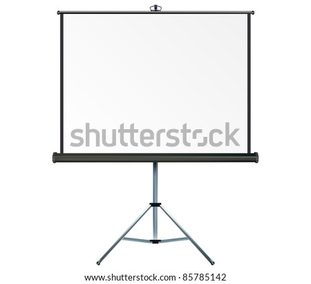 Screen with copy-space, place your own text or images on the projection screen