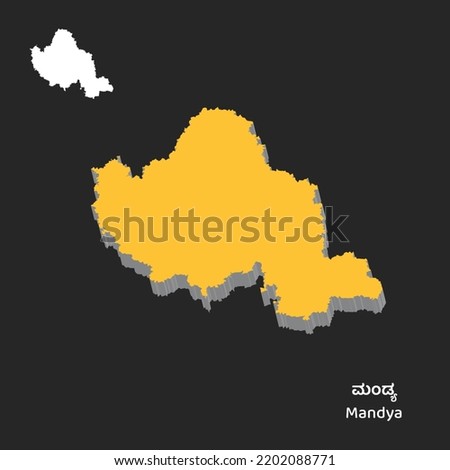 Mandya Vector Map - District of Karnataka