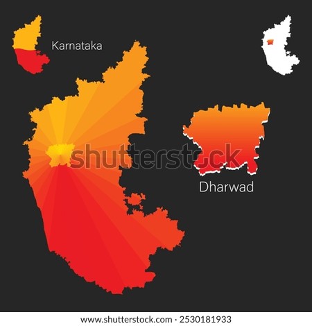 Kannada Rajyotsava or Karnataka Rajyotsava and Map of Dharwad district