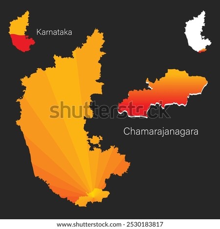 Kannada Rajyotsava or Karnataka Rajyotsava and Map of Chamarajanagara or Chamarajanagar district