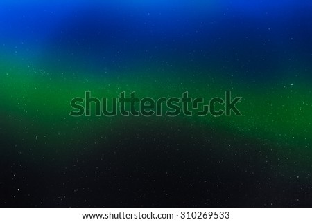 abstract night sky with stars aurora coloring background