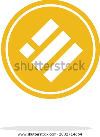 Busd cryptocurrency coin , vector design