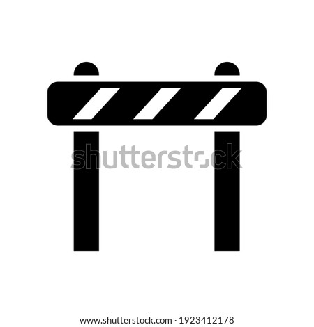 road barrier icon or logo isolated sign symbol vector illustration - high quality black style vector icons
