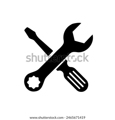 Tool Icon Vector, Hammer turnscrew tools icon, Instrument collection, Vector illustration, Vector files for cricut